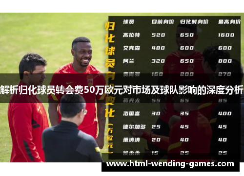 解析归化球员转会费50万欧元对市场及球队影响的深度分析 解析归化球员转会费50万欧元对市场及球队影响的深度分析