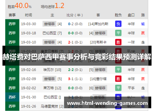 赫塔费对巴萨西甲赛事分析与竞彩结果预测详解